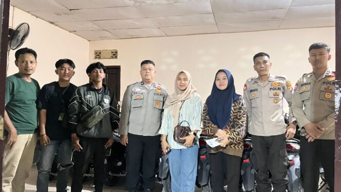 
					Polsek Tulang Bawang Tengah Terima Titipan Belasan Sepeda Motor dari Pemudik