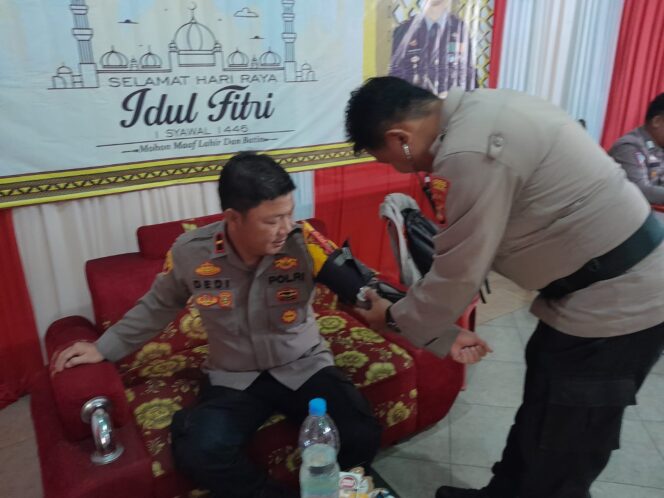 
					Dokkes Polres Tuba Rutin Cek Kesehatan Personel di Pos Pam dan Pos Yan