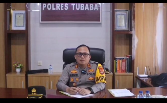 
					Arus Mudik-Balik Lebaran Berjalan Lancar, Kapolres Tubaba Ucapkan Terima Kasih